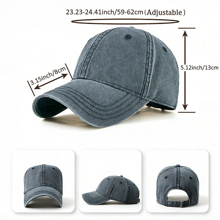 Vintage Washed Cap – "I Am Who I Am" Skull Wing Embroidery