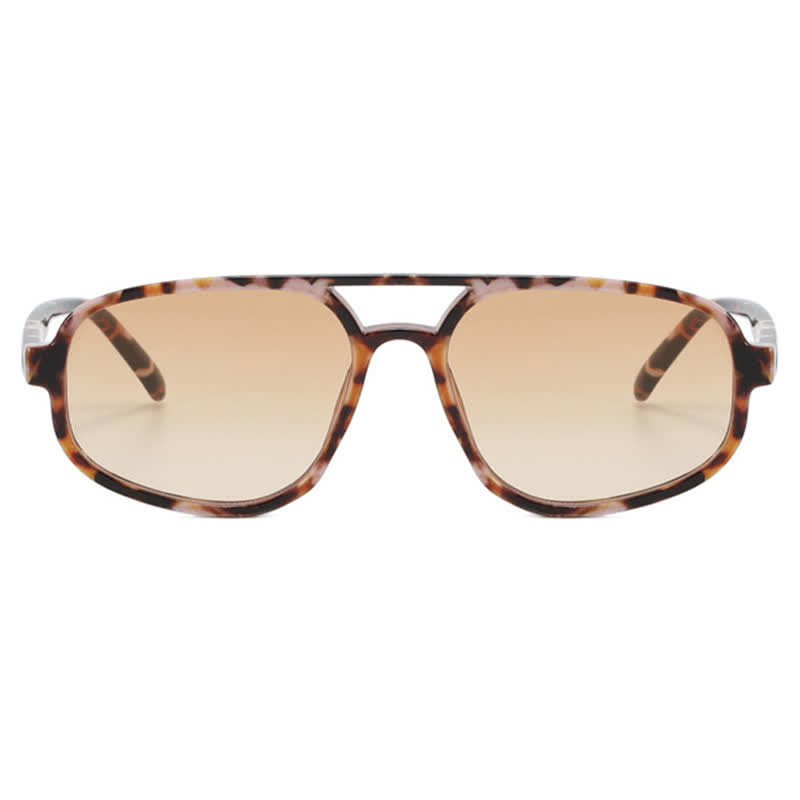 Double Bridges Vintage Aviator Sunglasses