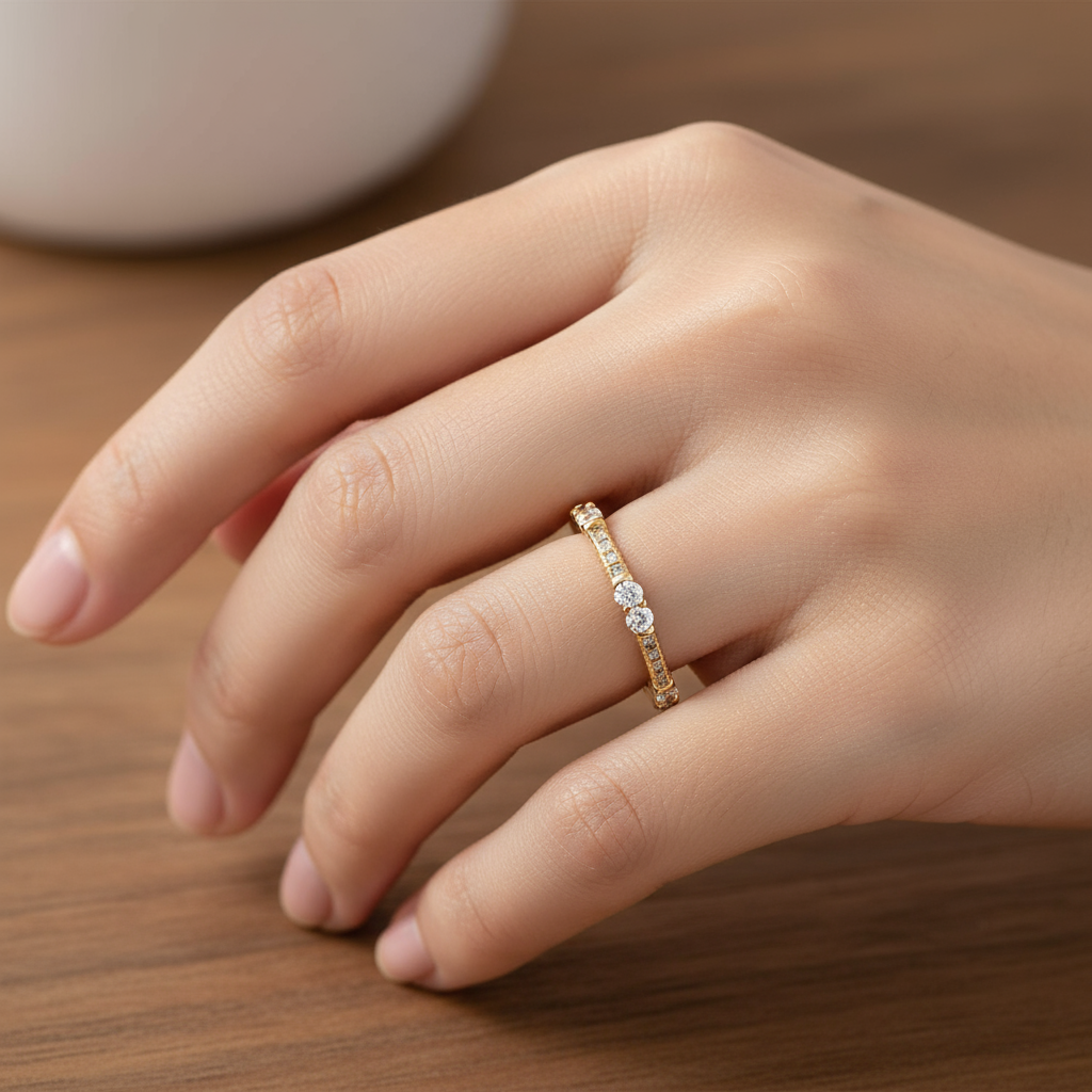 Artisan Diamond Band – Old-World Craftsmanship in Every Sparkle