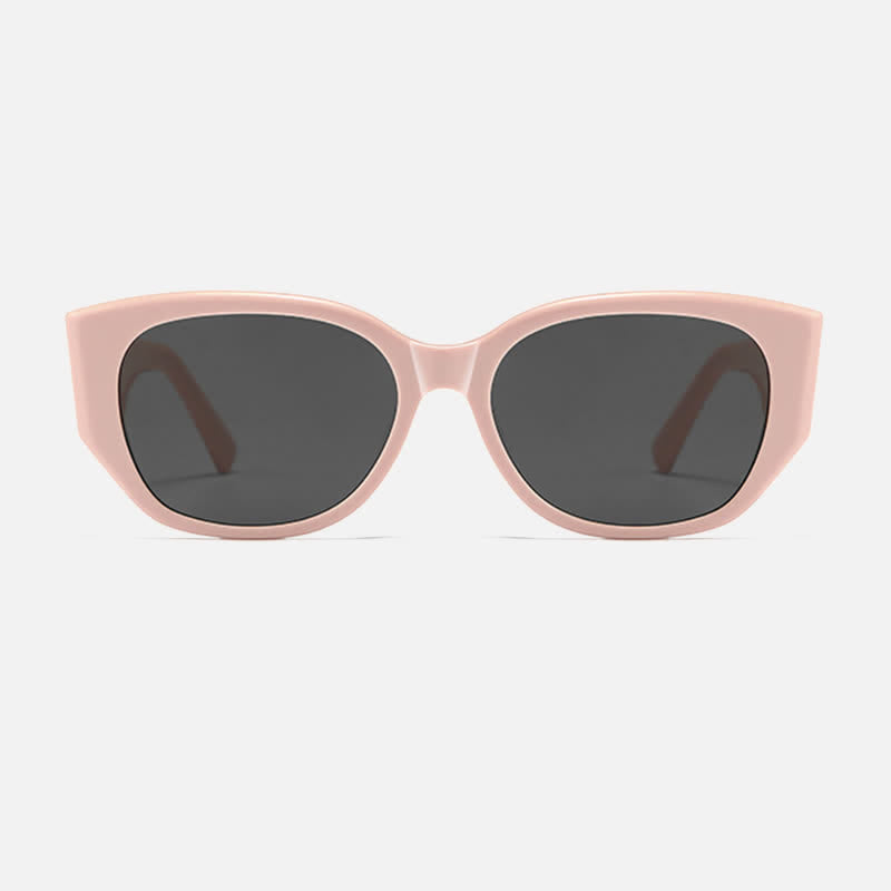 Cat-Eye Thick Temples Hipster Sunglasses