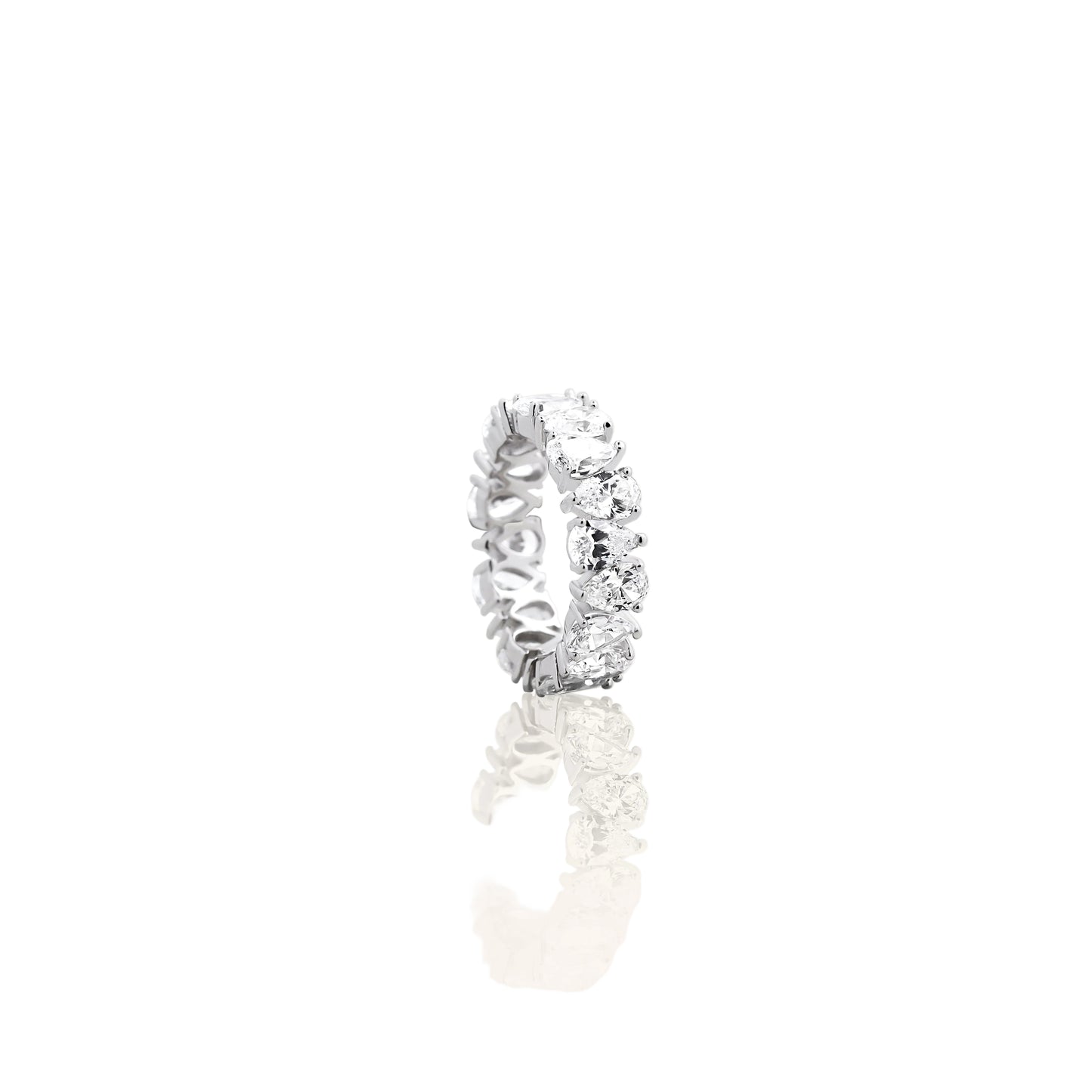 Pear Cut Diamond Eternity Ring – A Full Circle of Teardrop Sparkle