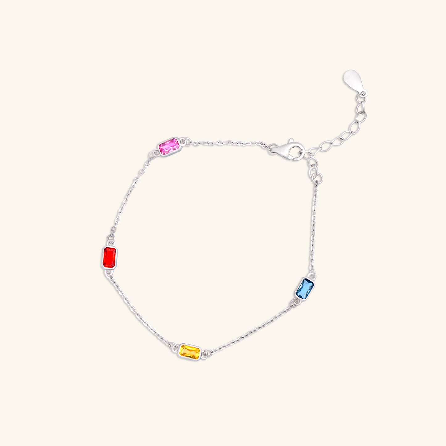 Multi Colour Diamond Bracelet
