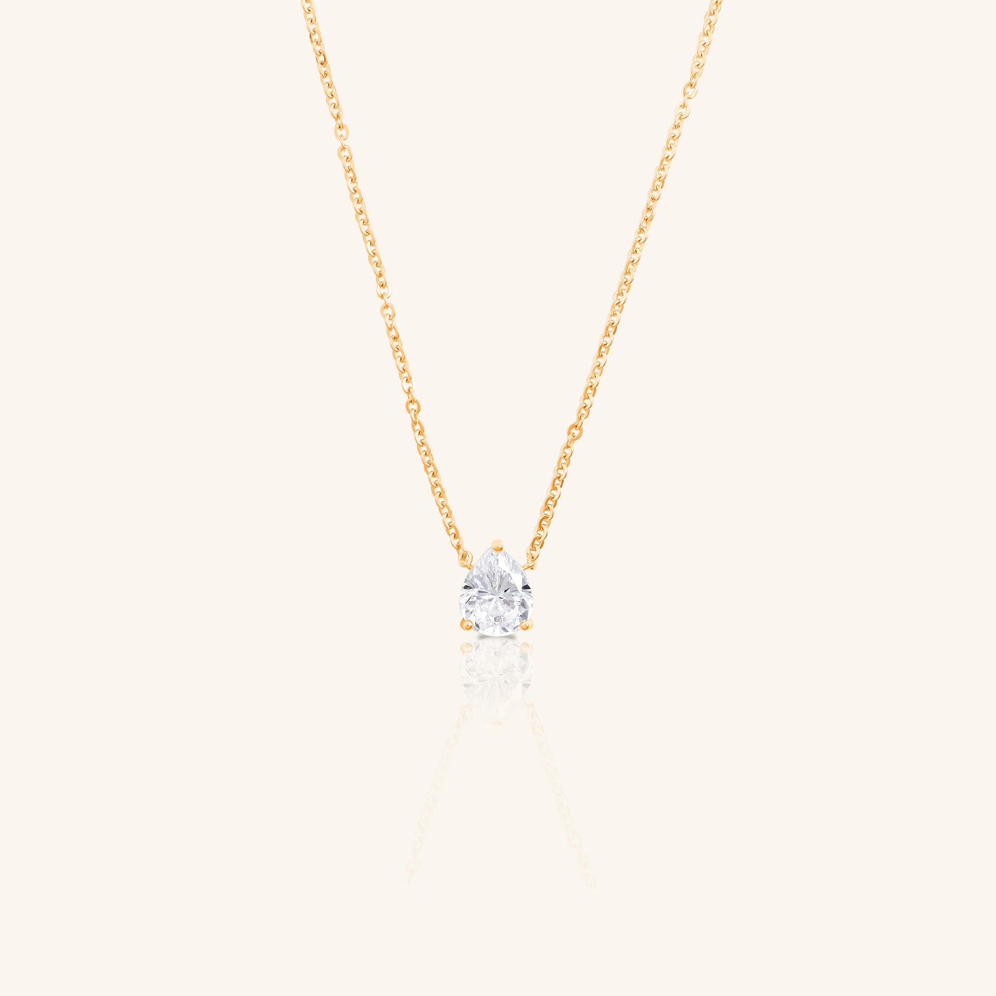 Pear Solitaire Dia Chain