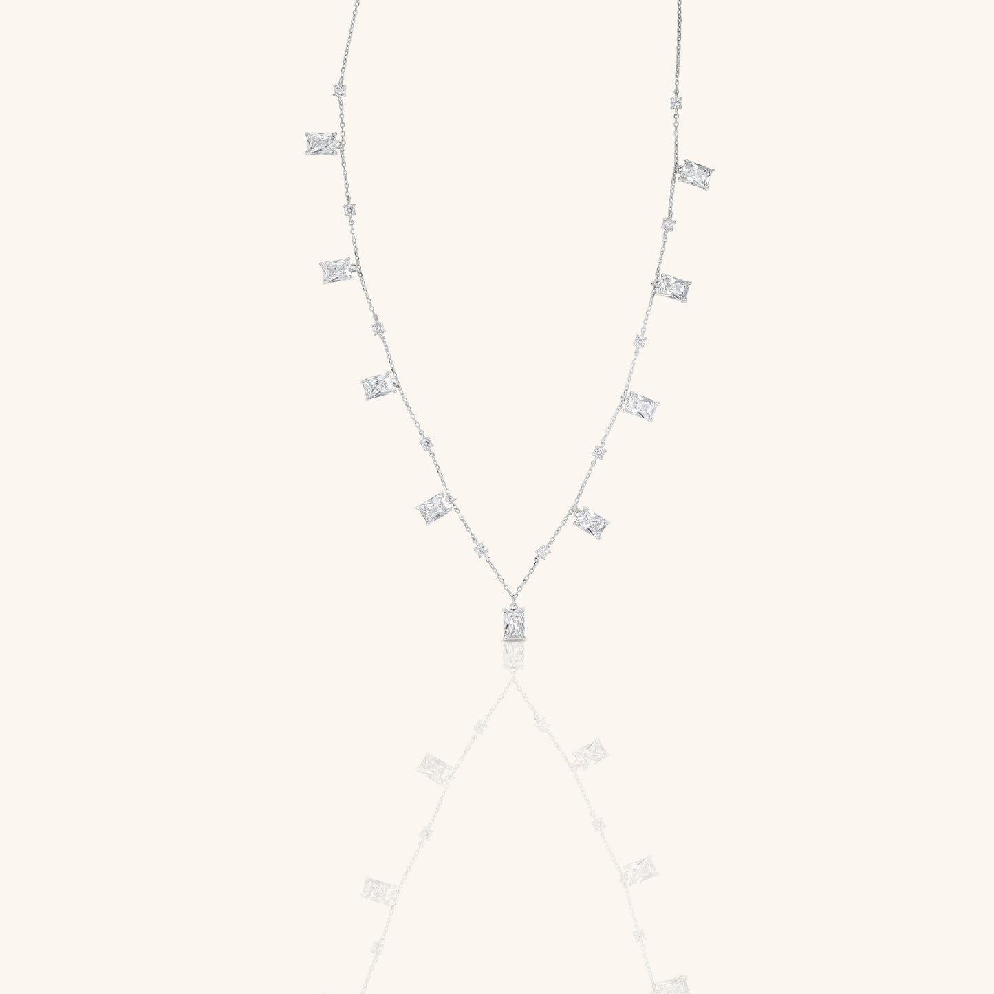Radiant Cut Diamond Charm and Pendant