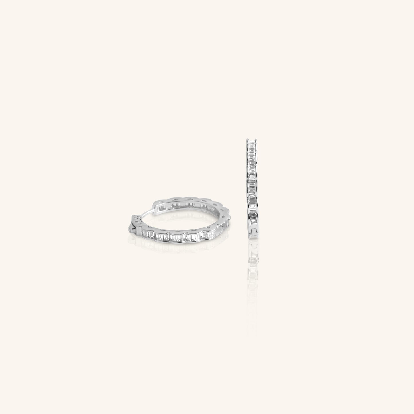Diamond Wave Hoop