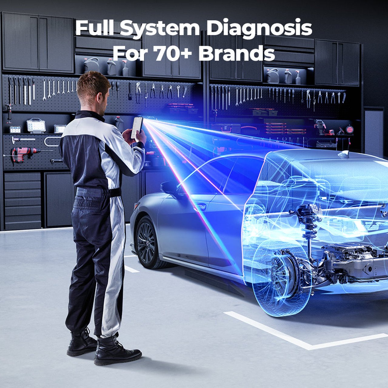 TopScan OBD2 Scanner Bluetooth Wireless Full System Diagnostic Tool
