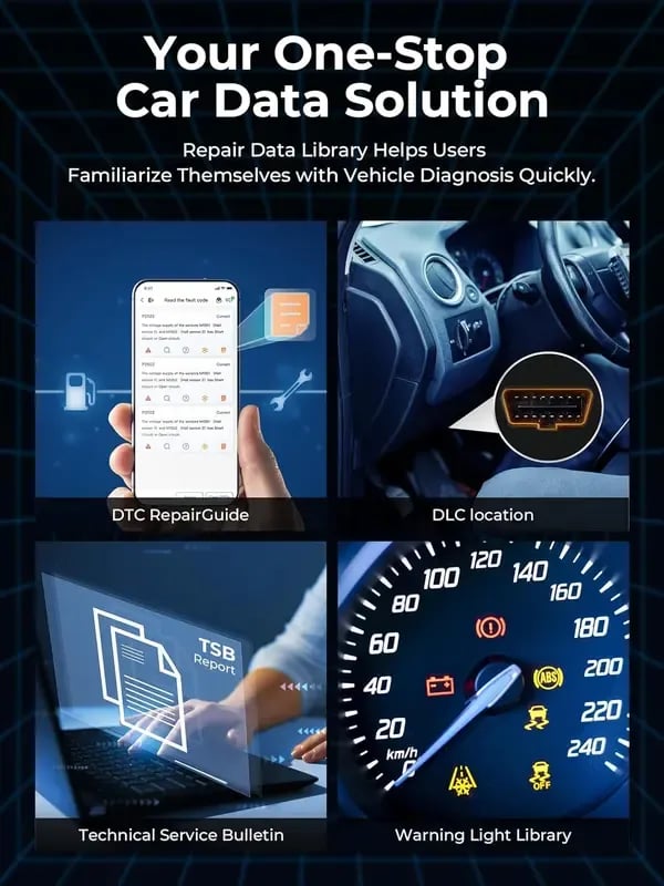 TopScan OBD2 Scanner Bluetooth Wireless Full System Diagnostic Tool