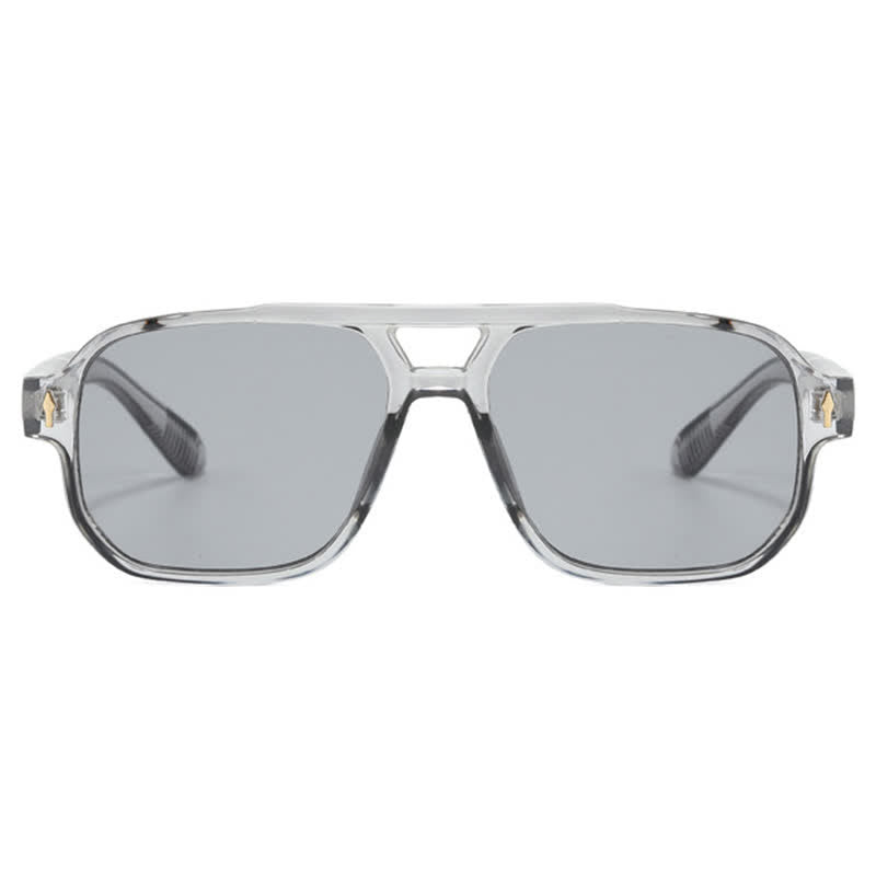 Square Frame Double Bridges Vintage Sunglasses