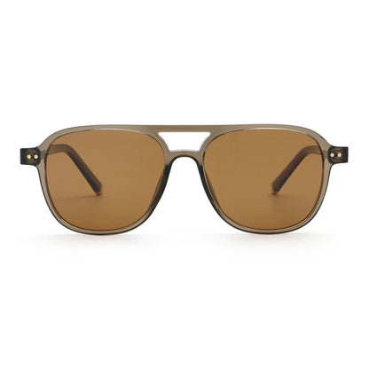 Double Bridges Polarized Aviator Sunglasses