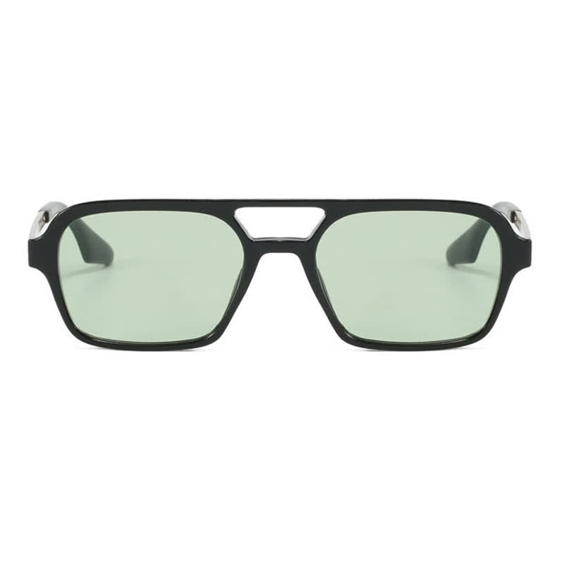 Double Bridges Retro Aviator Sunglasses