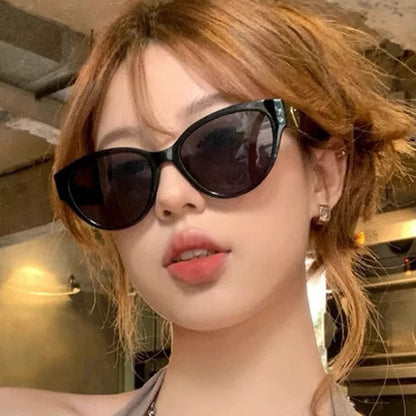 Hipster Heart Temples Cat-Eye Polarized Sunglasses