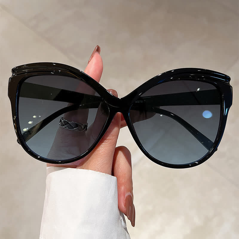 Butterfly Oversized Frame Hipster Sunglasses
