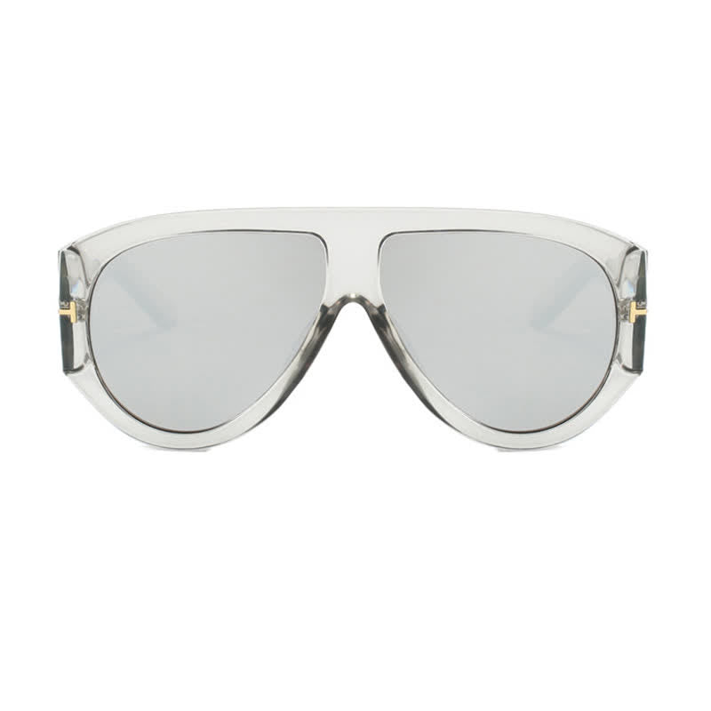 'T' Design Toad Frame Aviator Sunglasses