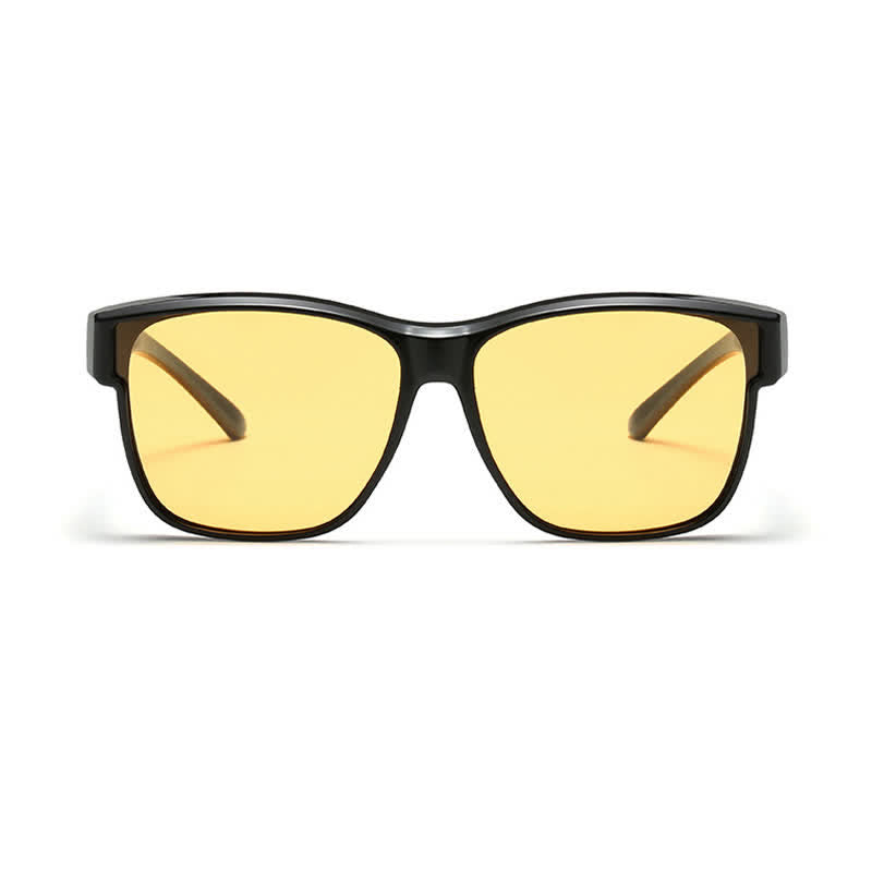 Fit Over Glasses Square Frame Polarized Sunglasses