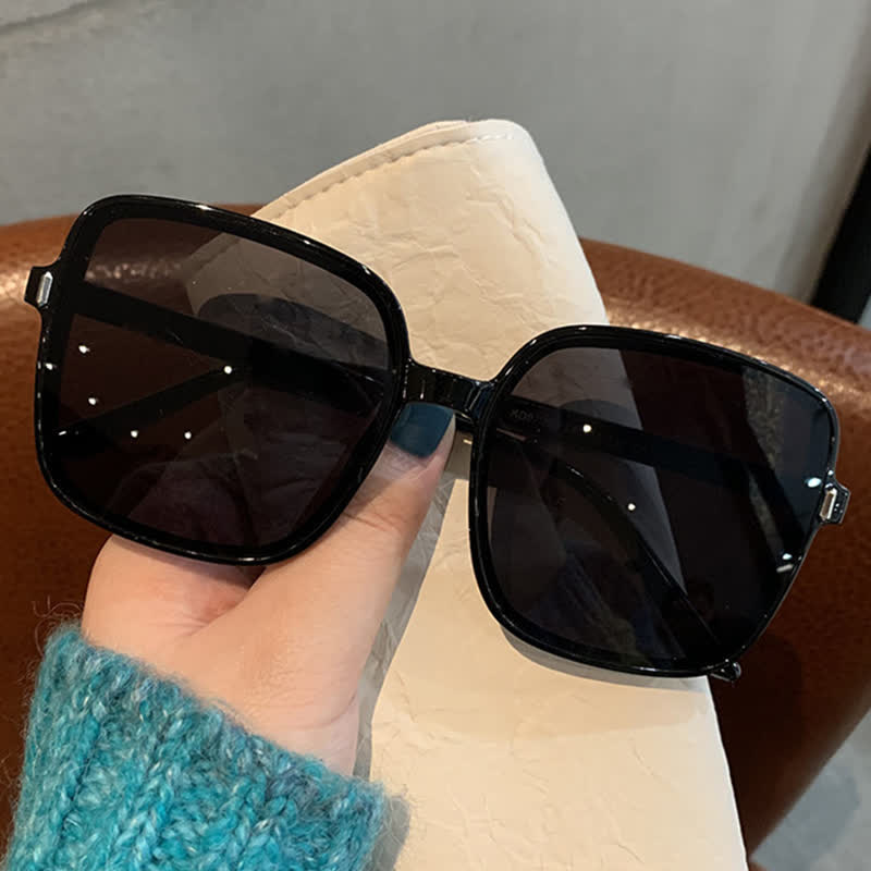 Oversized Square Frame Simple Trendy Sunglasses
