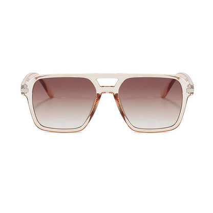 Square Frame Double Bridges Classic Sunglasses