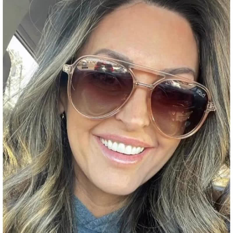Double Bridges Polarized Aviator Sunglasses