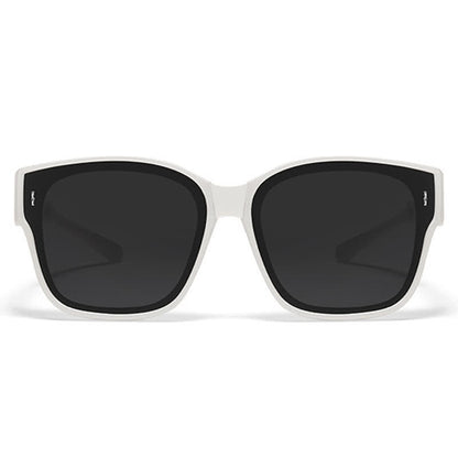 Fit Over Glasses Square Frame Foldable Sunglasses for Women Men