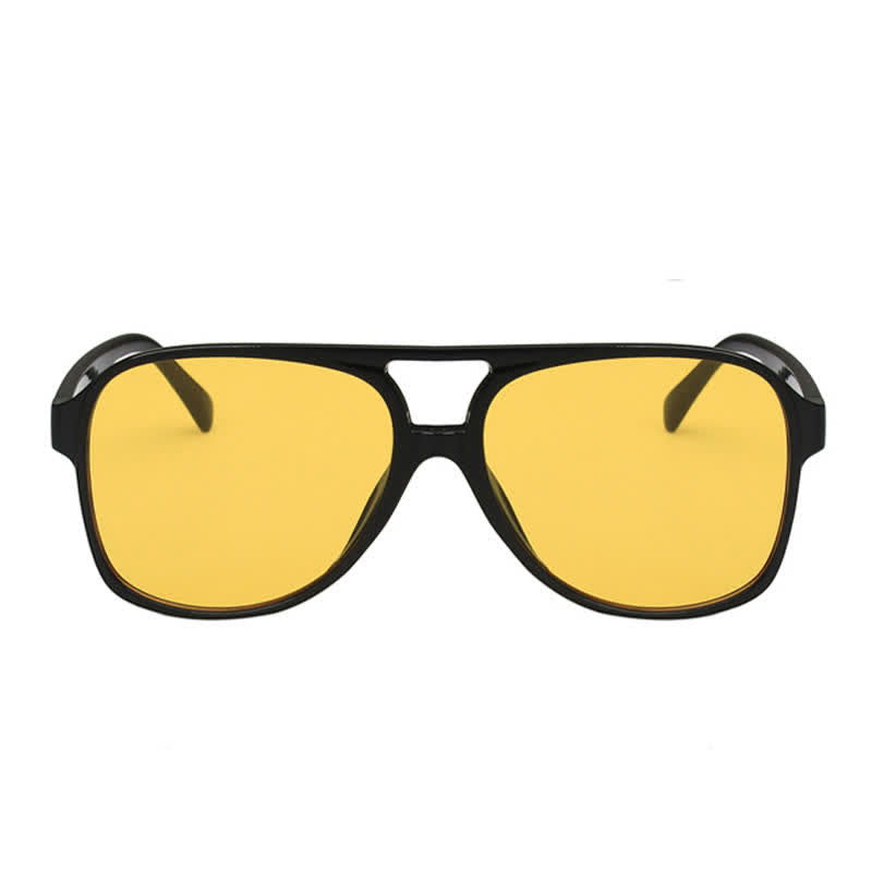 Double Bridges Fashion Aviator Sunglasses