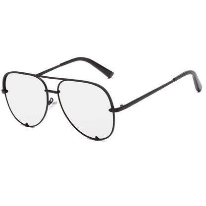 Vintage Double Bridges Aviator Frame Sunglasses For Driving