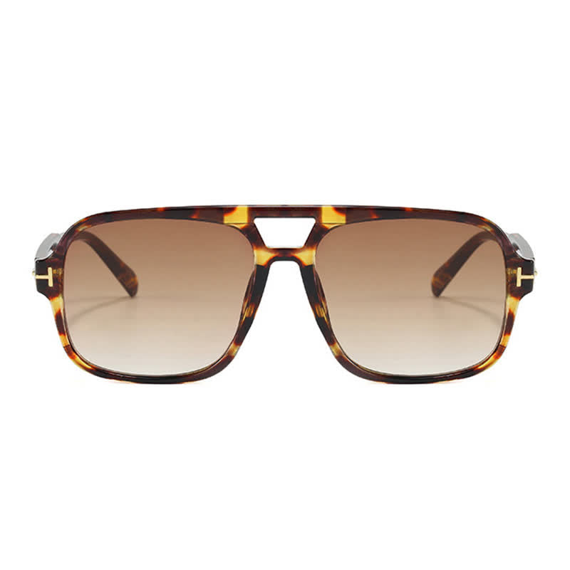 Double Bridges Retro-Vintage Aviator Sunglasses