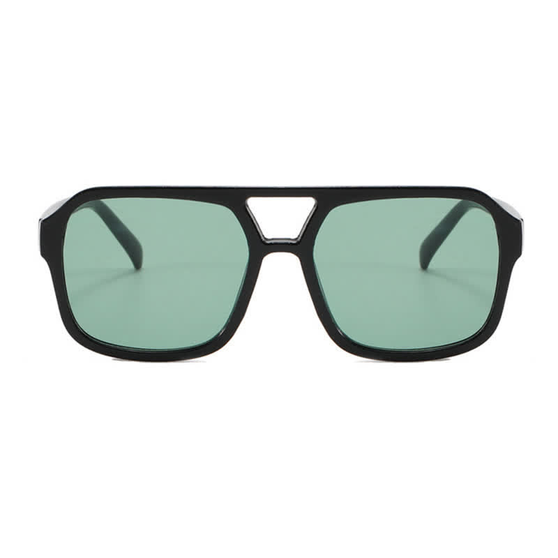 Double Bridges Square Frames Retro-Vintage Sunglasses