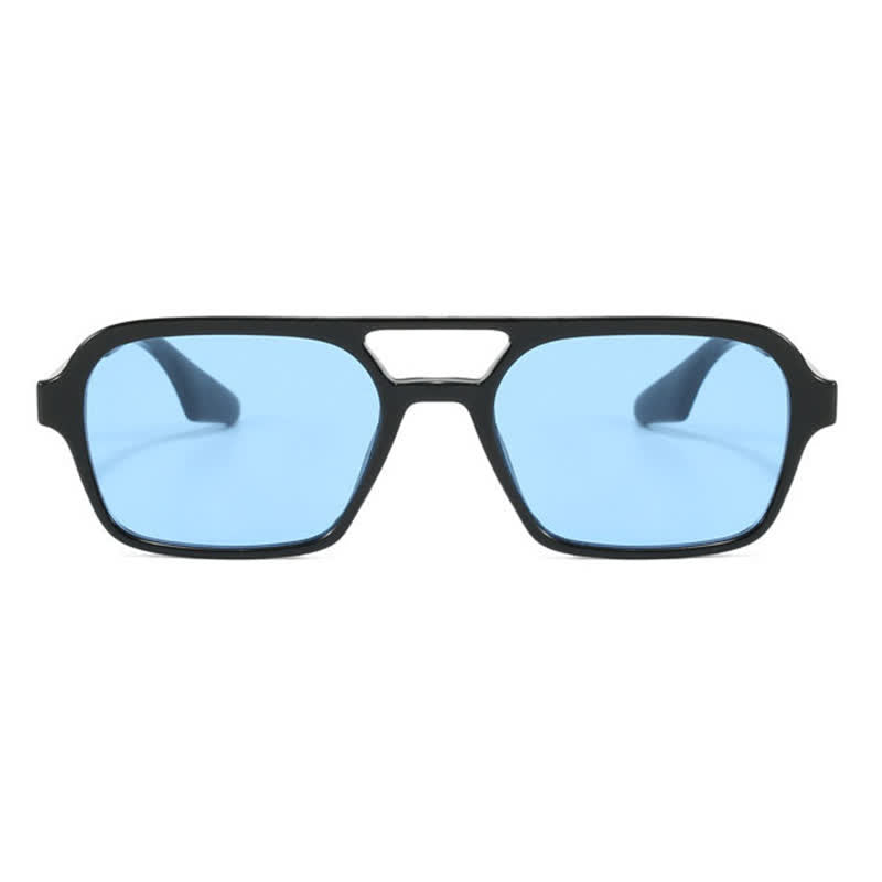 Double Bridges Retro Aviator Sunglasses