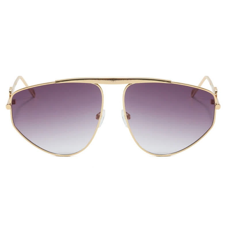 Hollow-out Irregular Aviator Sunglasses