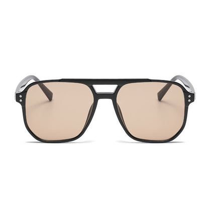 Vintage Double Bridges Tinted Aviator Sunglasses