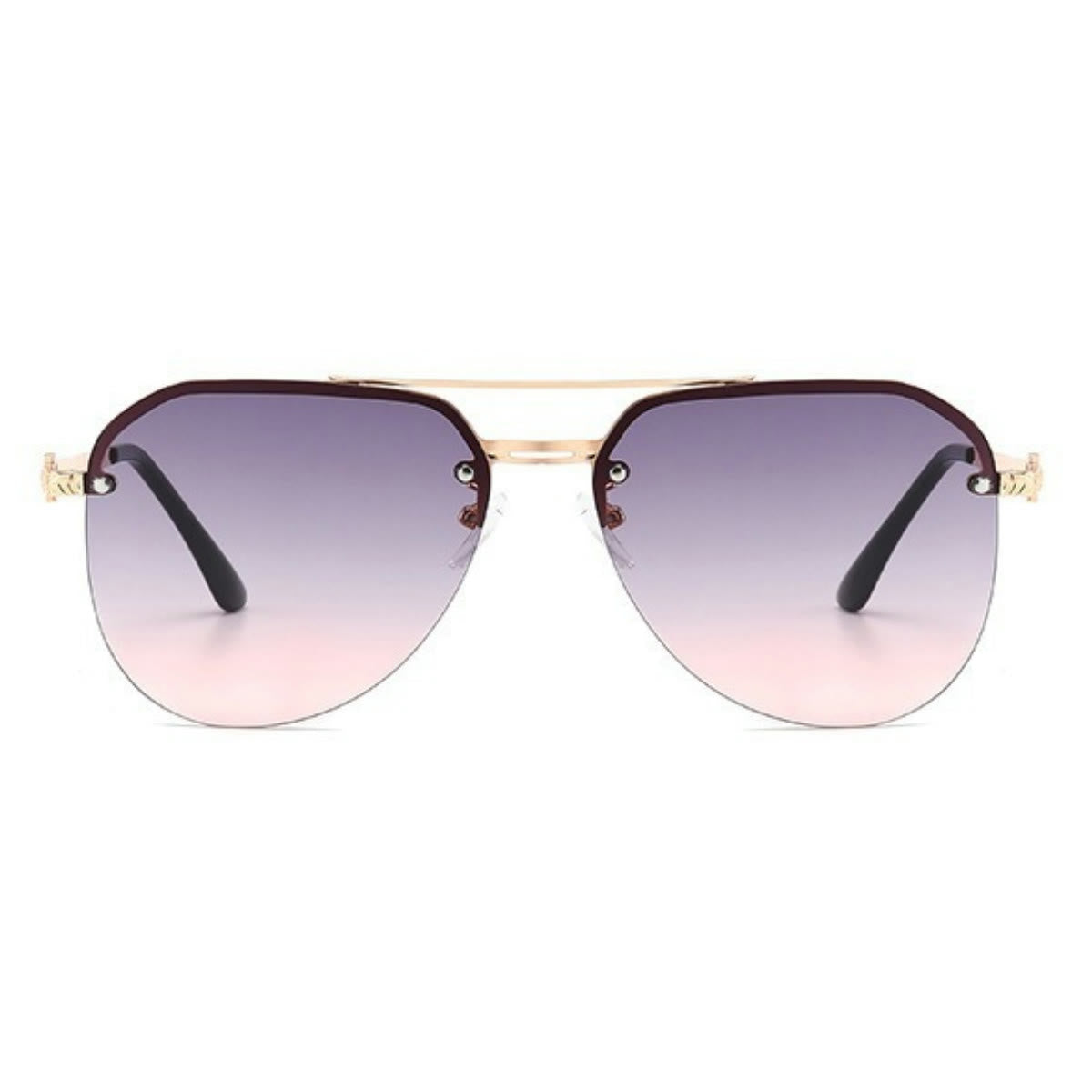 Aviator Frame Double Bridges Driving Sunglasses