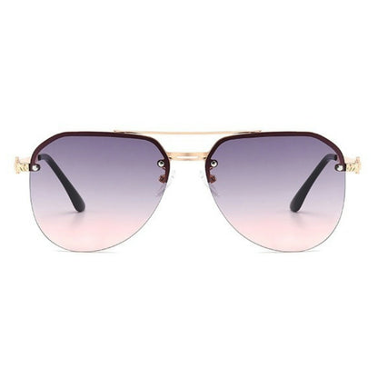 Aviator Frame Double Bridges Driving Sunglasses