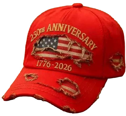 Vintage Distressed 250th Anniversary Cap – Wear Your American Pride