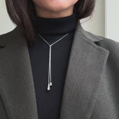 Teardrop Lariat Y-Chain Pendant