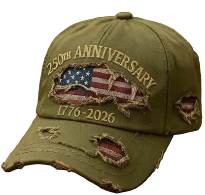 Vintage Distressed 250th Anniversary Cap – Wear Your American Pride