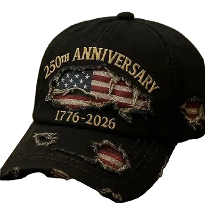 Vintage Distressed 250th Anniversary Cap – Wear Your American Pride