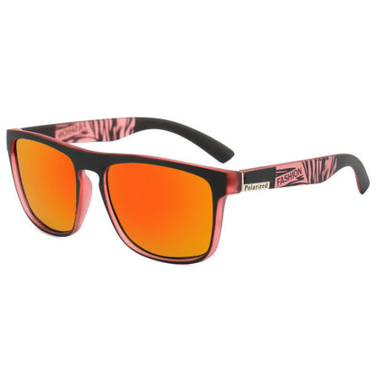 Simple Polarized Square Frame Trendy Sunglasses for Outdoor Activities