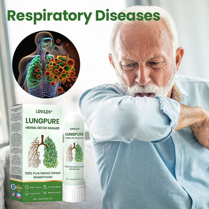 LOVILDS LungPure Inhaler: 100% Herbal Detox for Clear Lungs & Easier Breathing
