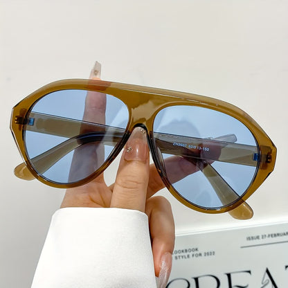 Hipster Oversized Frame Aviator Sunglasses