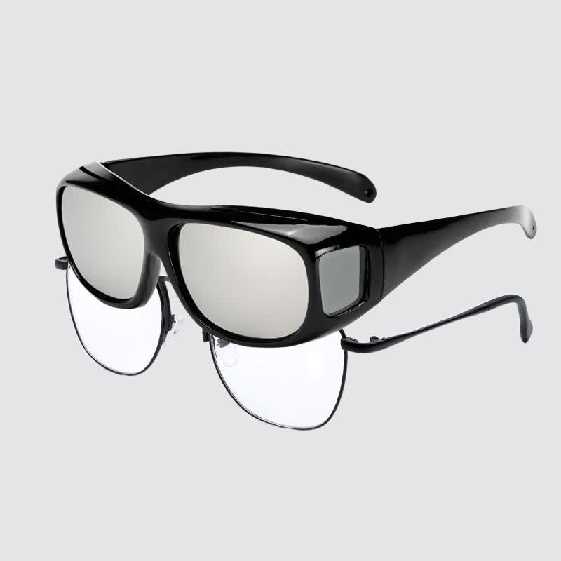 Fit Over Glasses Wrap Around Polarized Sunglasses for Sports&Driving