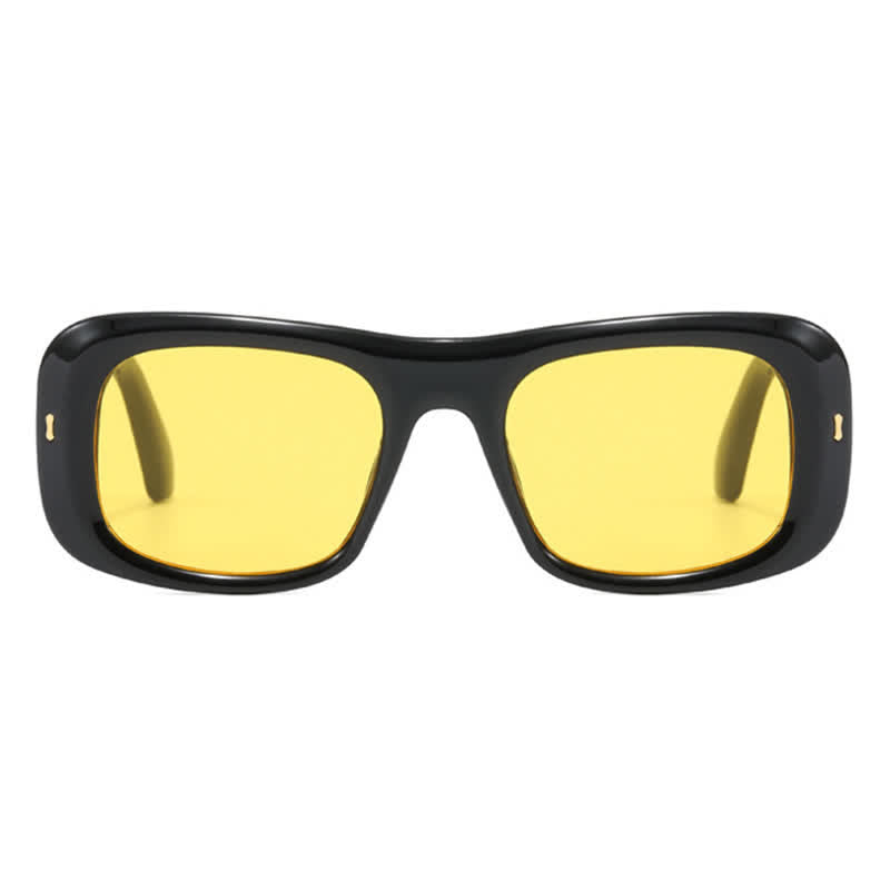 Arrow Decor Square Frame Thick Sunglasses
