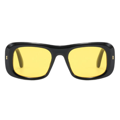 Arrow Decor Square Frame Thick Sunglasses