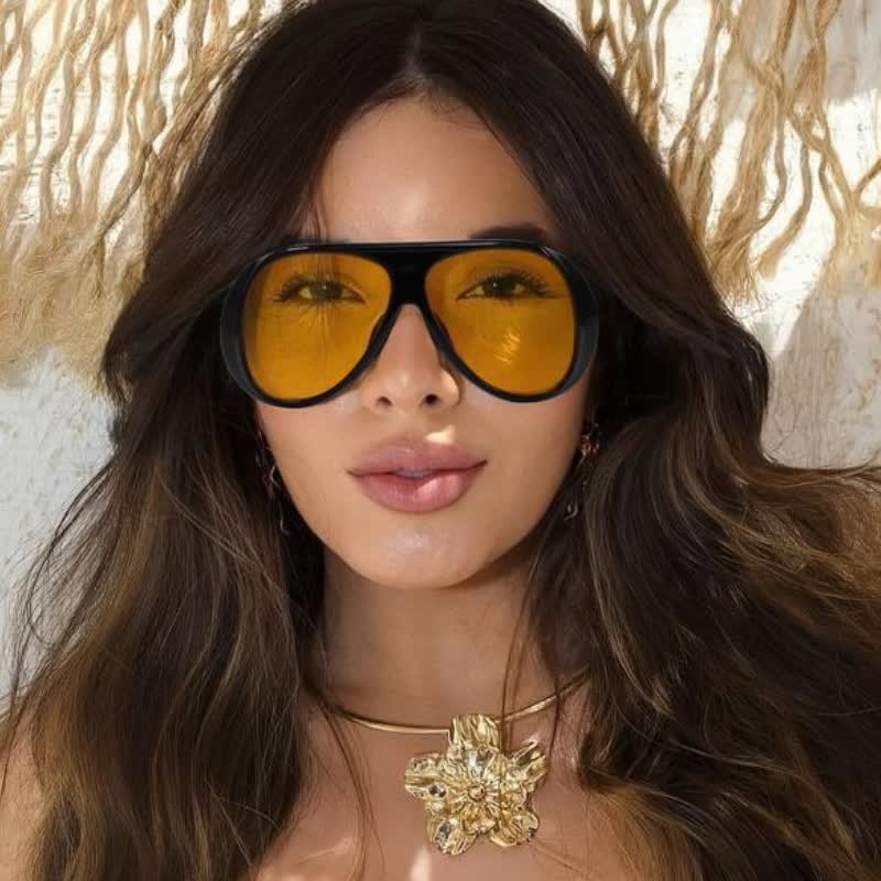 Classic Oversized Fashion Aviator Sunglasses