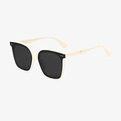 Square Frame Oversized Sunglasses with Nylon Lenses