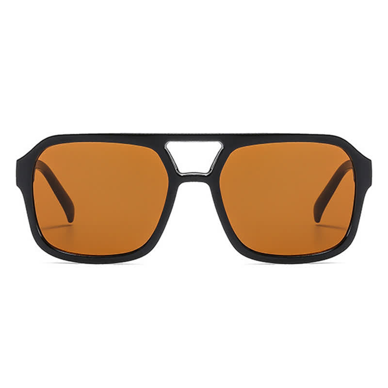 Double Bridges Square Frames Retro-Vintage Sunglasses
