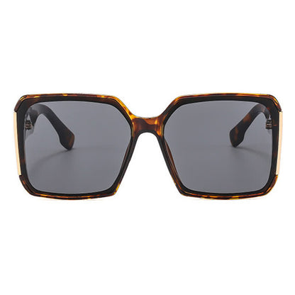Square Frame Oversized Rimless Sunglasses
