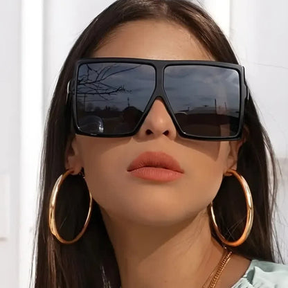 Square Oversized Frame Fashion Sunglasses