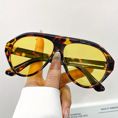 Hipster Oversized Frame Aviator Sunglasses