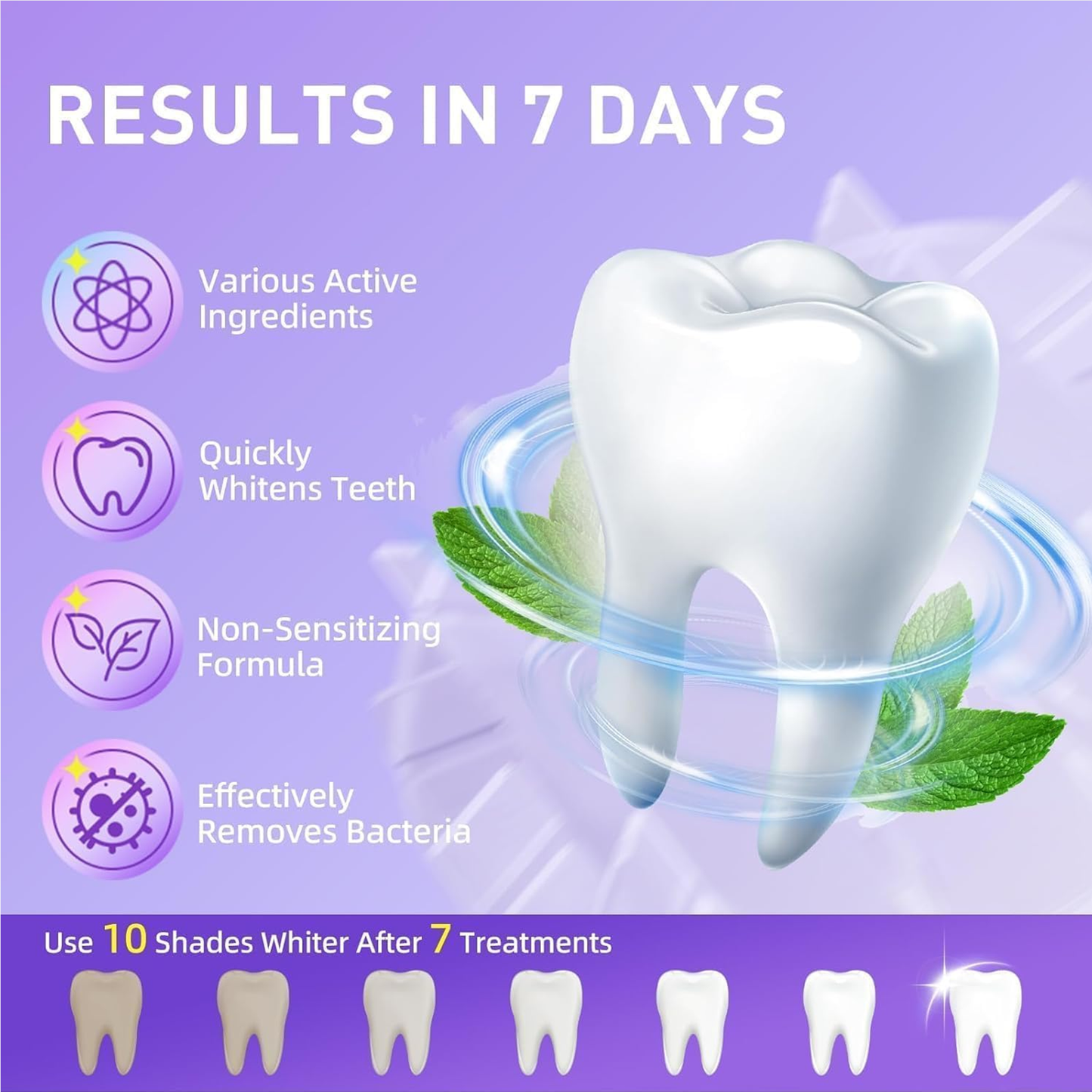 ⚡Last Day 60% OFF丨🦷V34 Whitening Strips – Professional Teeth Whitening at Home