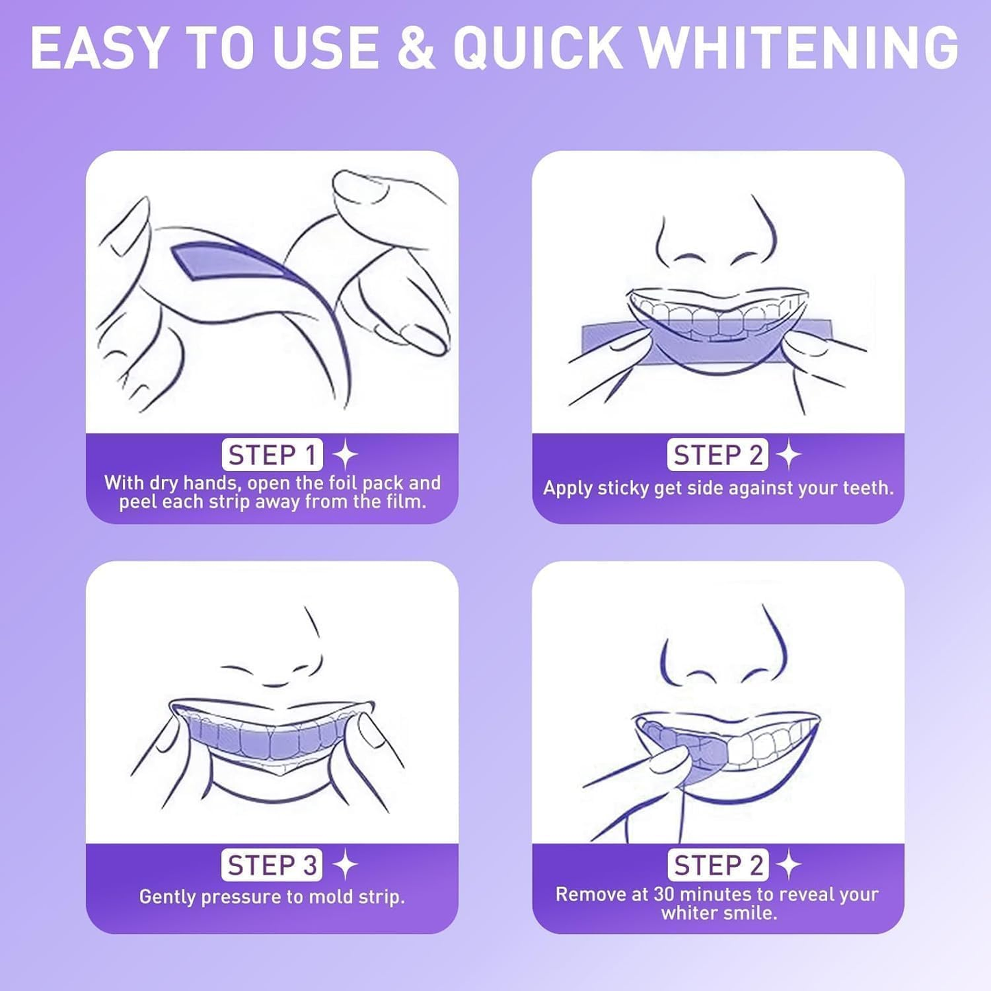 ⚡Last Day 60% OFF丨🦷V34 Whitening Strips – Professional Teeth Whitening at Home