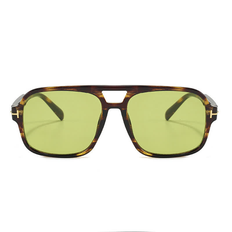 Double Bridges Retro-Vintage Aviator Sunglasses